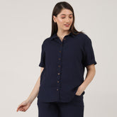 Noir Set of 2 - Shirt & Pants - Navy Blue